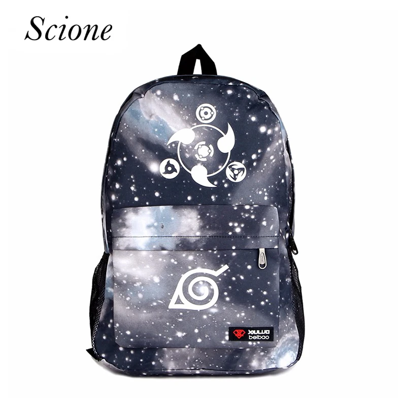 

Hot Naruto Luminous Rucksack Hokage School Travel laptop Bag for Teenagers Japanese Anime Canvas Backpack Bolsas Mochila Escolar