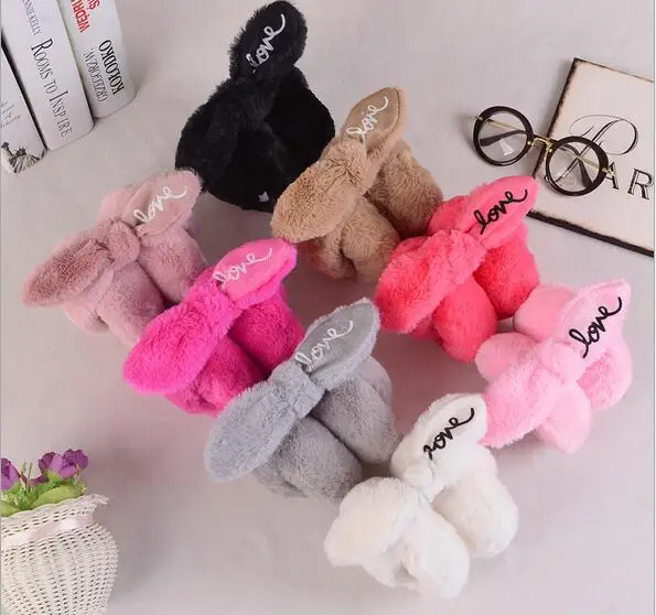 elegant rabbit fur winter earmuffs for women warm earmuffs ear