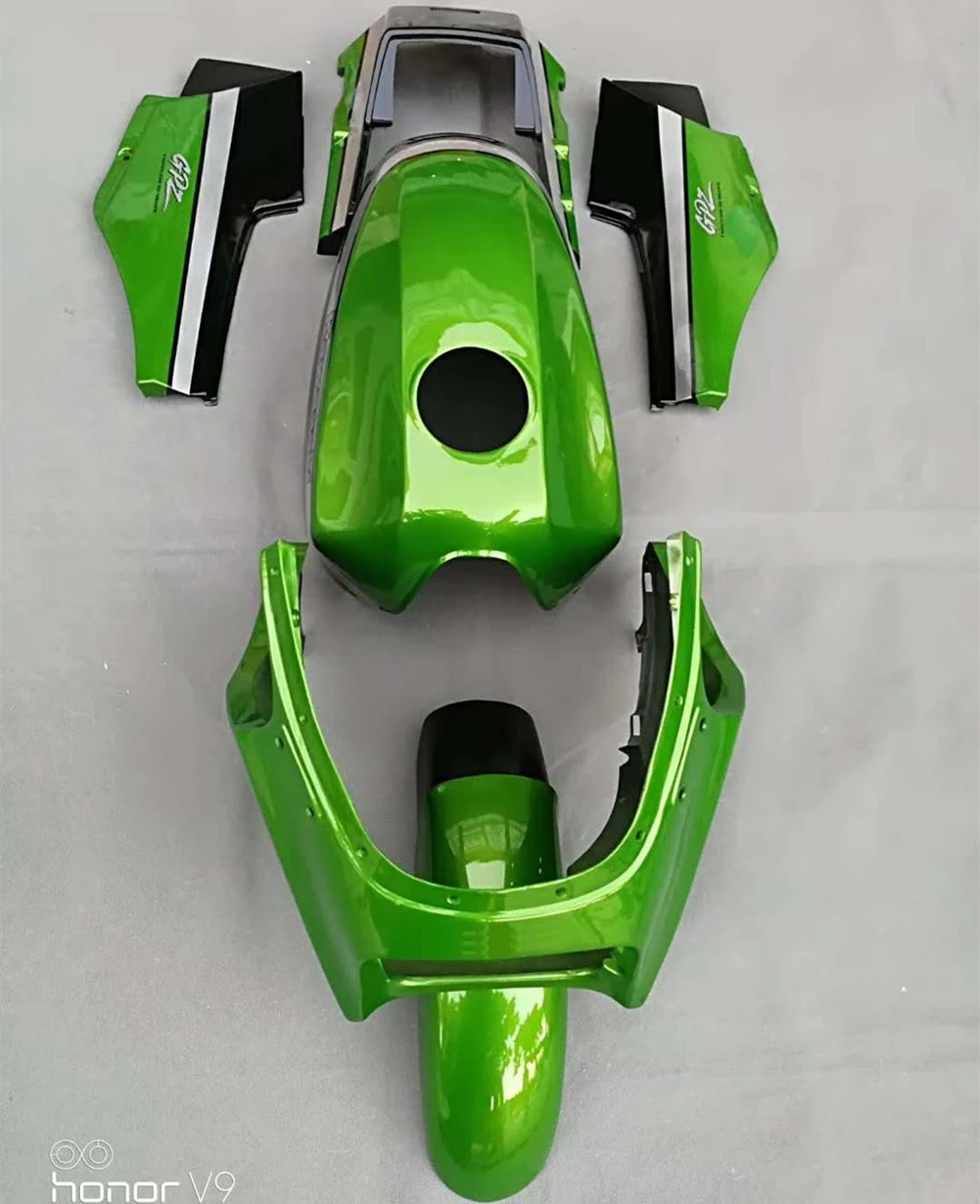 Зеленые Обтекатели кузова Cowling рамка Крышка боковая панель брызговик крыло w/обтекатель бака для Kawasaki GPZ900R ZX900A Ninja 900