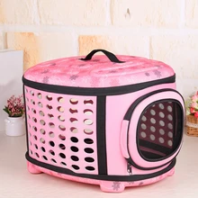 Портативный кошки Сумки из натуральной кожи собака мелких пород сумка складная дорожная сумка щенок переноски сетчатые Наплечные сумки для животных, Размеры S/M/L