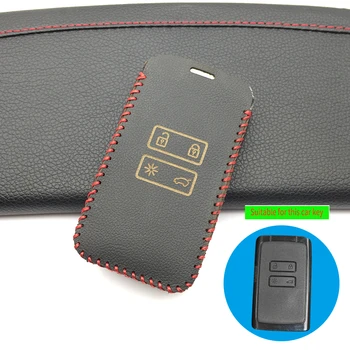 

Leather Car Key Case Cover Protector Key Set for Renault Koleos Megane Scenic Kadjar Sandero Protective Car Holder car key case