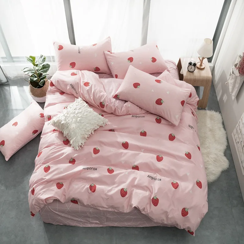 

2019 New Banana leaf fashion3/4pcs bedding sets/bed set/bedclothes for kids/bed linen Duvet Cover Bed sheet Pillowcase,twin full
