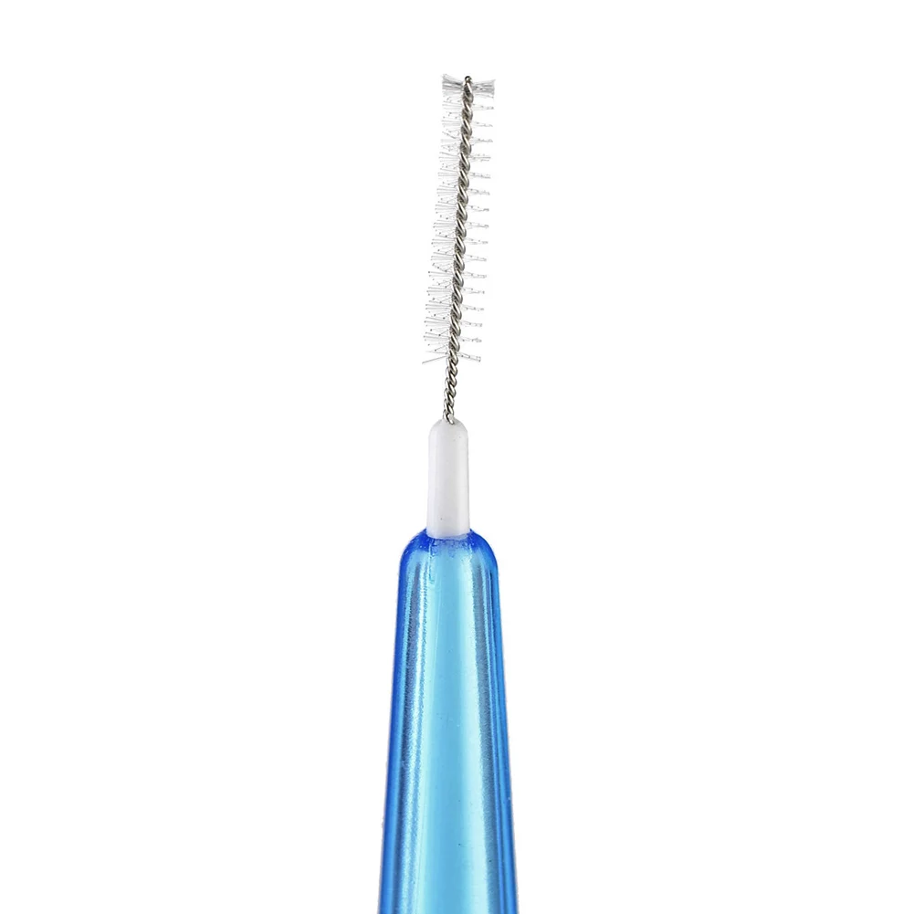 Популярные 60 шт./кор. 0,7 мм для ухода за межзубным пространством щетка для чистки зубов инструмент для ухода за полостью рта зубочистка мягкая Стоматологическая Зубная щётка двухтактный кисти@ ME8