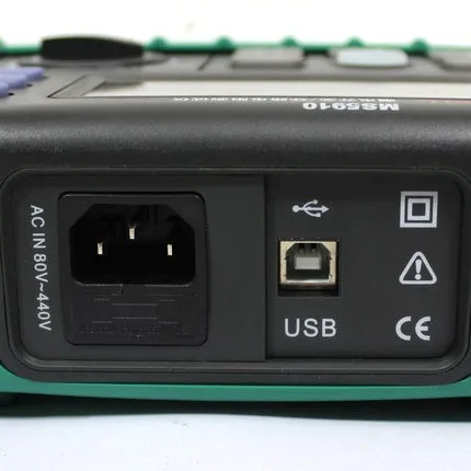 MASTECH MS5910 RCD/петля тестер сопротивления замыкания ток/детектор времени с интерфейсом USB