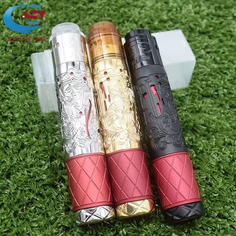 

New arrival Suicide queen Mechanical Mod with QP KALI RDA Fit 18650 20700 Mech MOD 26mm diameter Brass material vape pen