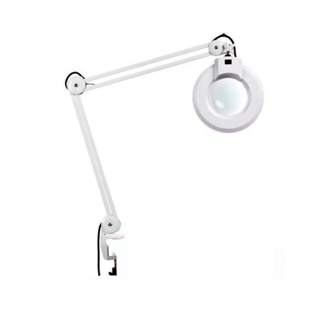 

Professional Cold White Beauty Desk Light Magnifier Skincare Cosmetic Makeup Manicure 5x Magnifying With Clamp Spa Salon Tool