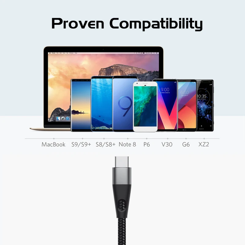 ZMI MFi сертифицированный кабель освещения AL706 usb type C Быстрая зарядка Премиум нейлон PP плетеный рукав кабель для iphone