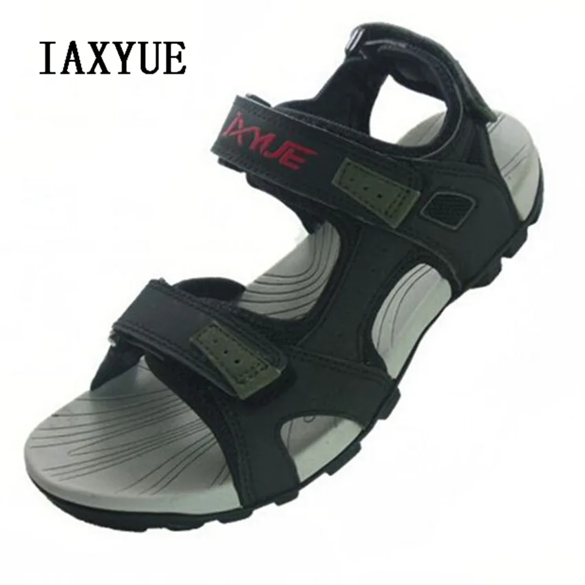

2019 NEW Authentic Vietnam IAXYUE men's sandals outdoor rubber non-slip Vietnamese beach sandals black
