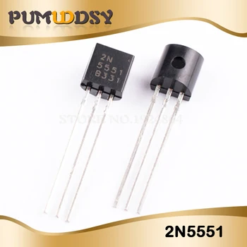 

100PCS 2N5551 TO-92 2N5551 TO92 0.6A 160V NPN Original and new IC