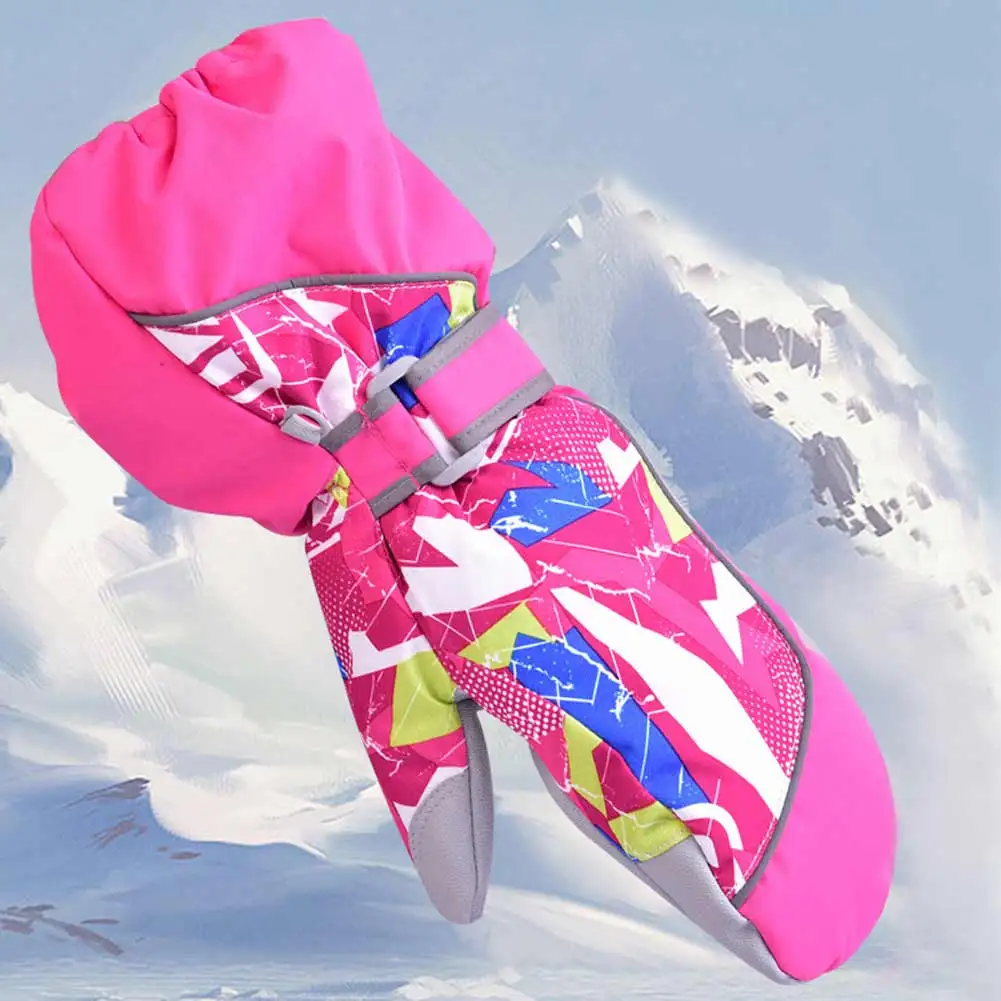 

Children Winter Warm Kids Ski Snowboard Gloves Windproof Waterproof Boys Girls Mittens Motorcycle Outdoor For Riding Use