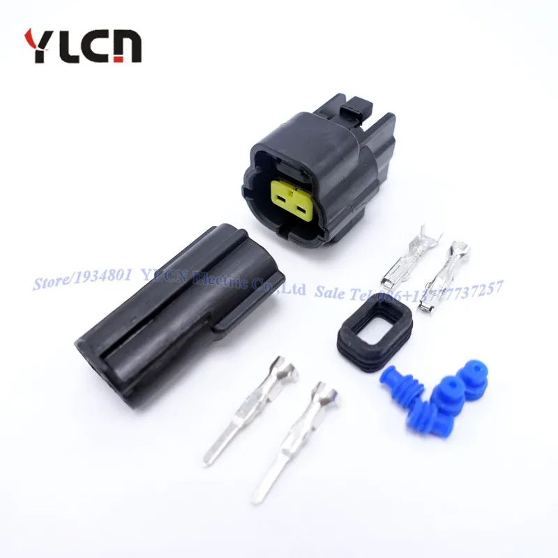 

High Quality 2pin/way 1 set Waterpfoof Electric Auto wire Connectors Plug For Car Free Shipping