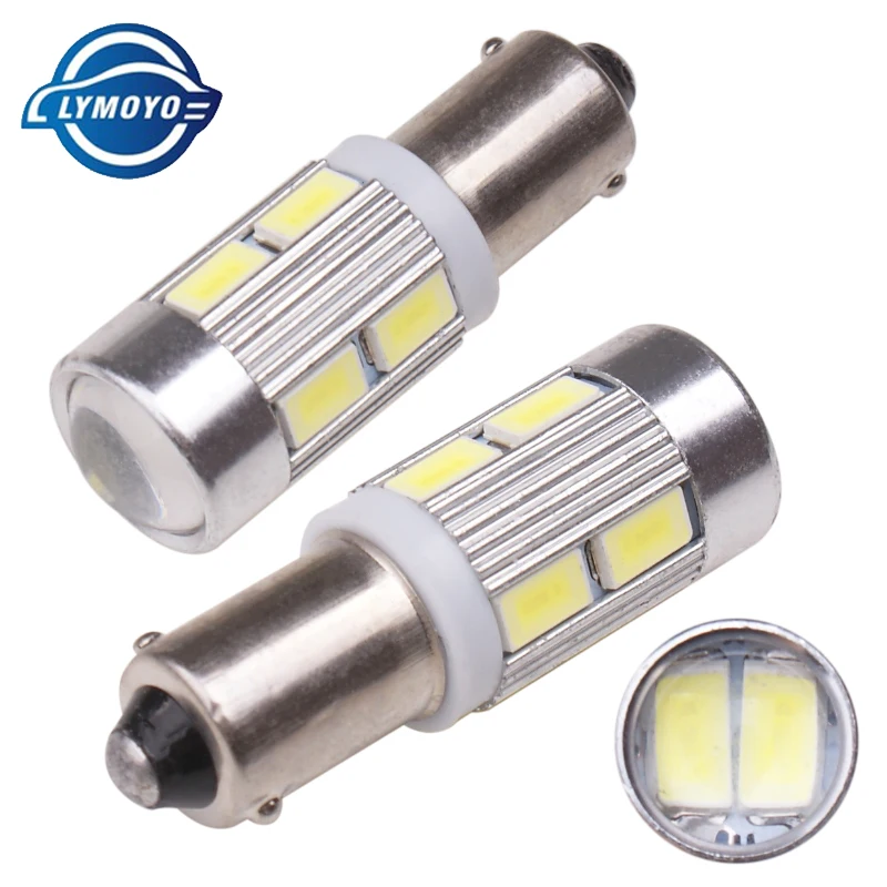 LYMOYO 4 шт. BA9S T4W 5630 10SMD Автомобильные светодиодные 10LED клиновидные лампы интерьерные