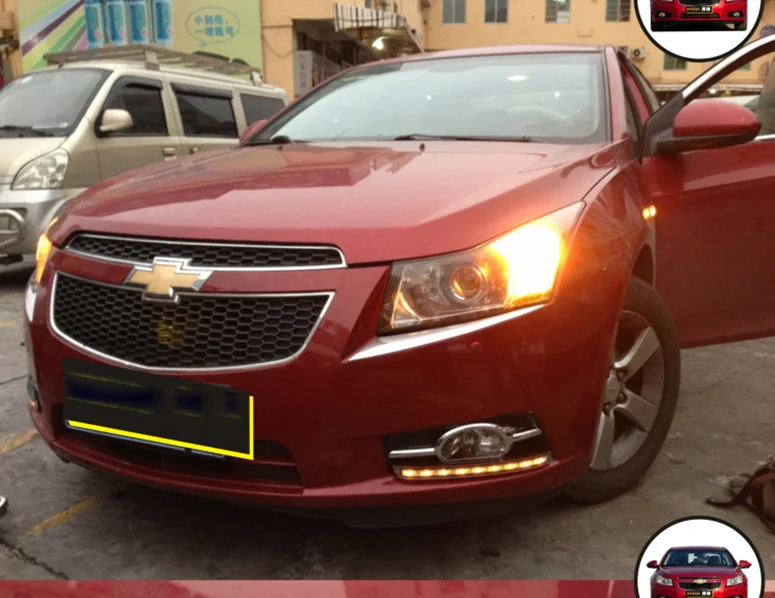 Автомобильный бампер, головной светильник для Chevrolet Cruze, противотуманный светильник, 2009~ 2013y, галогенная лампа, 4300 K, провод, Головной фонарь для cruze, противотуманная фара