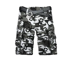 Для мужчин военные шорты Лето Хороший Для мужчин камуфляж армии Грузовой Короткие с карманами Повседневное камуфляж Фирменная Летняя одежда мужская