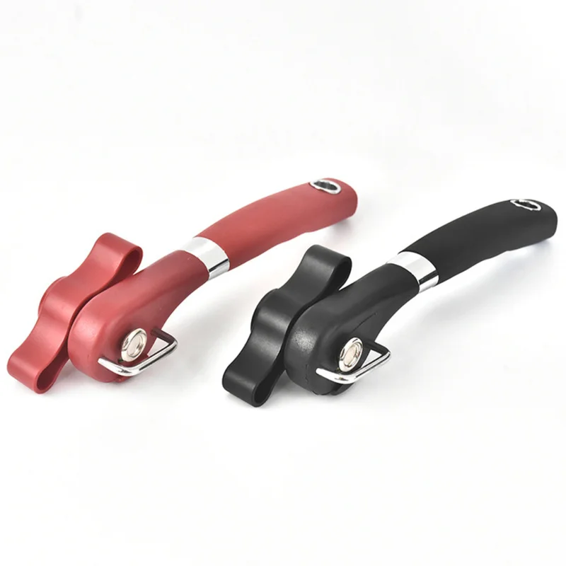 

1pc Professional Ergonomic Manual Can Opener Safe Bottle Opener Knife Side Cut Manual Kitchen Gadgets for Jars Canisters