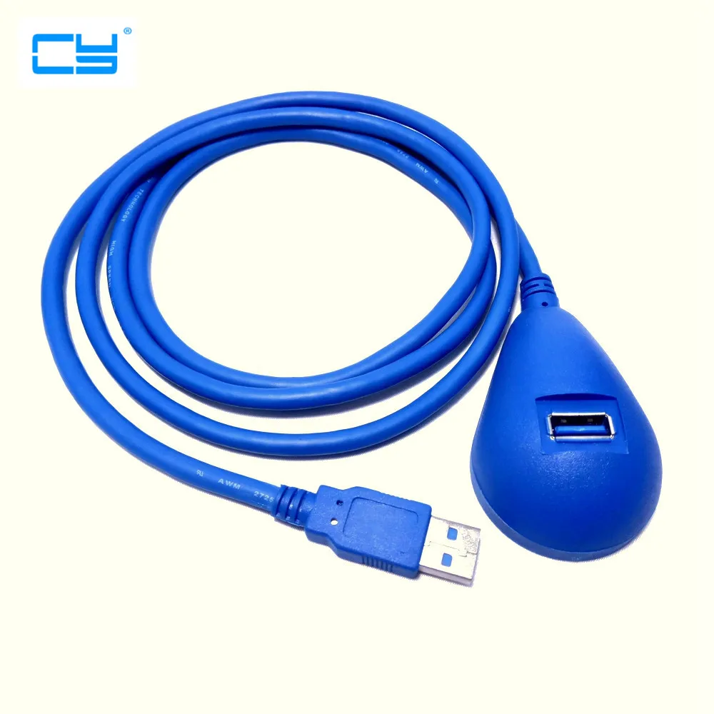Super Speed USB 3.0 Male to Female Extension Dock Station Docking Cable 1.5M/5ftin Computer