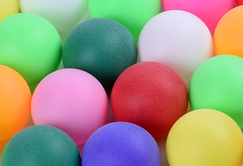 واحد حزمة الملونة بينغ بونغ كرات 40 ملليمتر الترفيه تنس طاولة كرات مختلطة الألوان ل DIY لعبة والنشاط