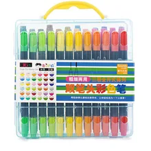 36 farben/set Wasser Farbe Dual Head Pinsel Marker Highlighter Farbstift Briefpapier Copic Skizze Schule Schüler Plastic