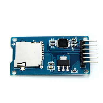 

50pcs/lot YS-41 Micro Mini TF card read and write SD card module SPI interface with core level conversion