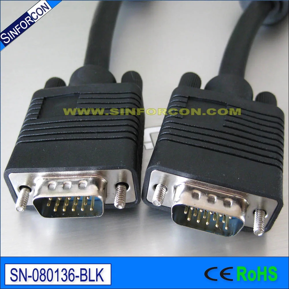 Sinforcon 50cm short VGA db15 desktop ipc computer monitor