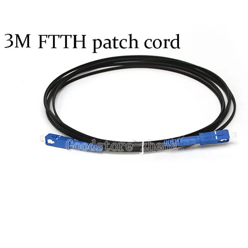 

10 PCS 3M SC to SC single core single FTTH cables Fiber patch cord jumper cables