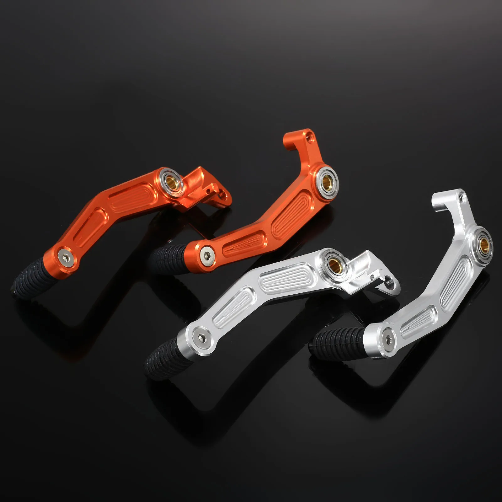 

Motorcycle Foot Brake Lever CNC Aluminium Brake Clutch Gear Pedal Lever For KTM DUKE 125 200 390 2013-2015 Orange Sliver