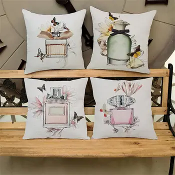 

45cm*45cm Hand painted flowers super soft cushion cover and sofa pillow case Home decorative pillow cover