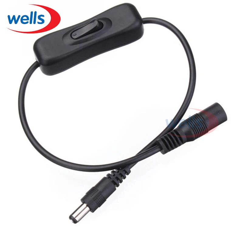 

5pcs Mini Switch Strip Connector and DC Adapter For 10mm 2PIN Single Color LED Strip