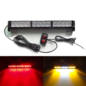 

12W Led Car warning light DRL Daytime Emergency strobe light lamp Police Fireman beacon day flash light Caution driving light