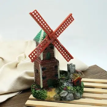 

Aquarium Aquatic tank landscaping with oxygen pump Oxygen landscaping decorative windmill rockery Windmill house