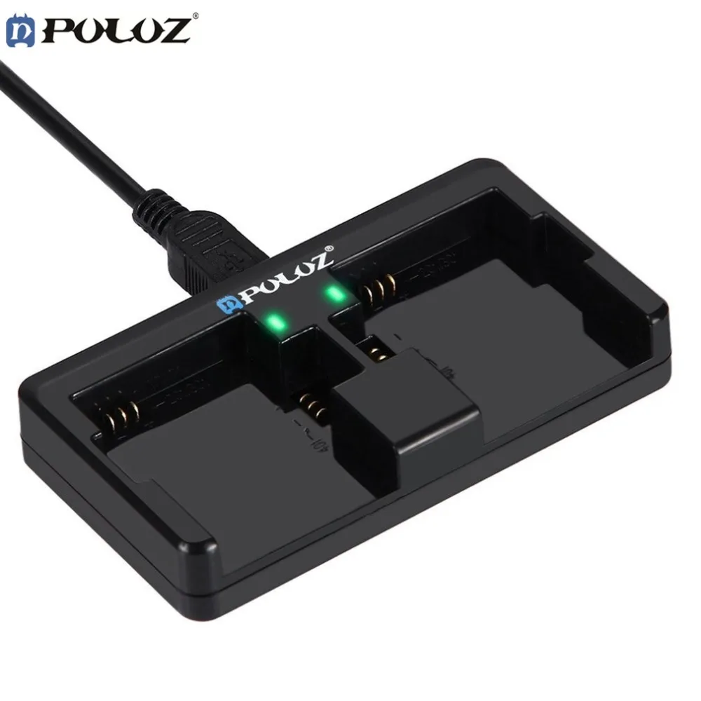 Buy PULUZ Dual Battery Charger for GoPro Hero 4 2 Channel Battery Charger