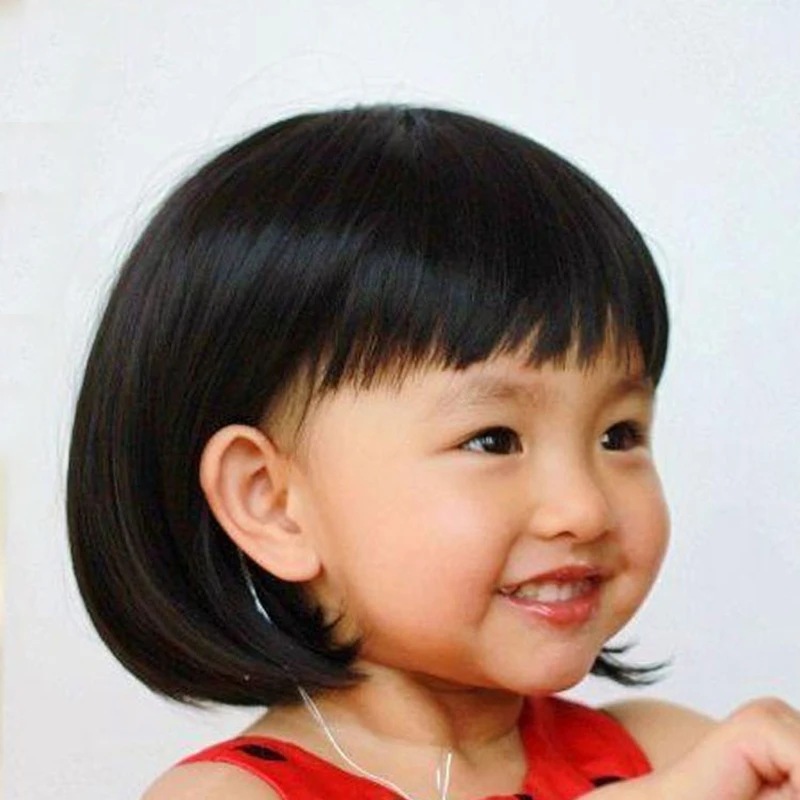 Bybrana Korotkie Sinteticheskie Volosy Chernyj I Temno Korichnevyj Dlya Detej Anime Parik Prirodnyj Termostojkie Pricheski Poddelnye Volosy Aliexpress Mobile