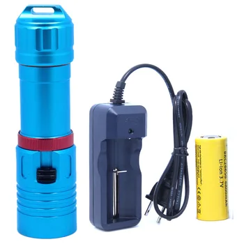 

5000LM XM-L2 Waterproof Underwater 80 Meter LED Diving Flashlight Torch Lamp Light Lanterna Stepless dimming With 26650 Battery