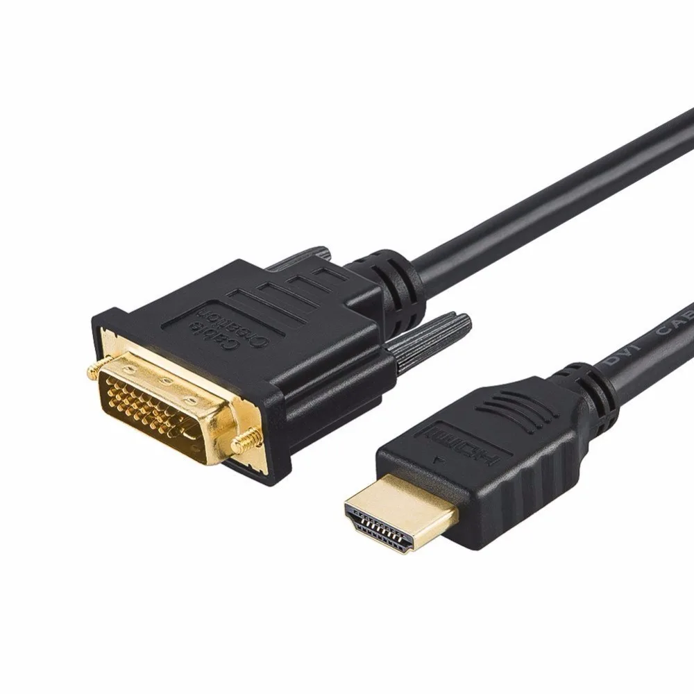 Кабель HDMI папа DVI(24 + 1) поддержка 1080P для Raspberry Pi Roku Xbox One ноутбука видеокарты Blue ray 1 5