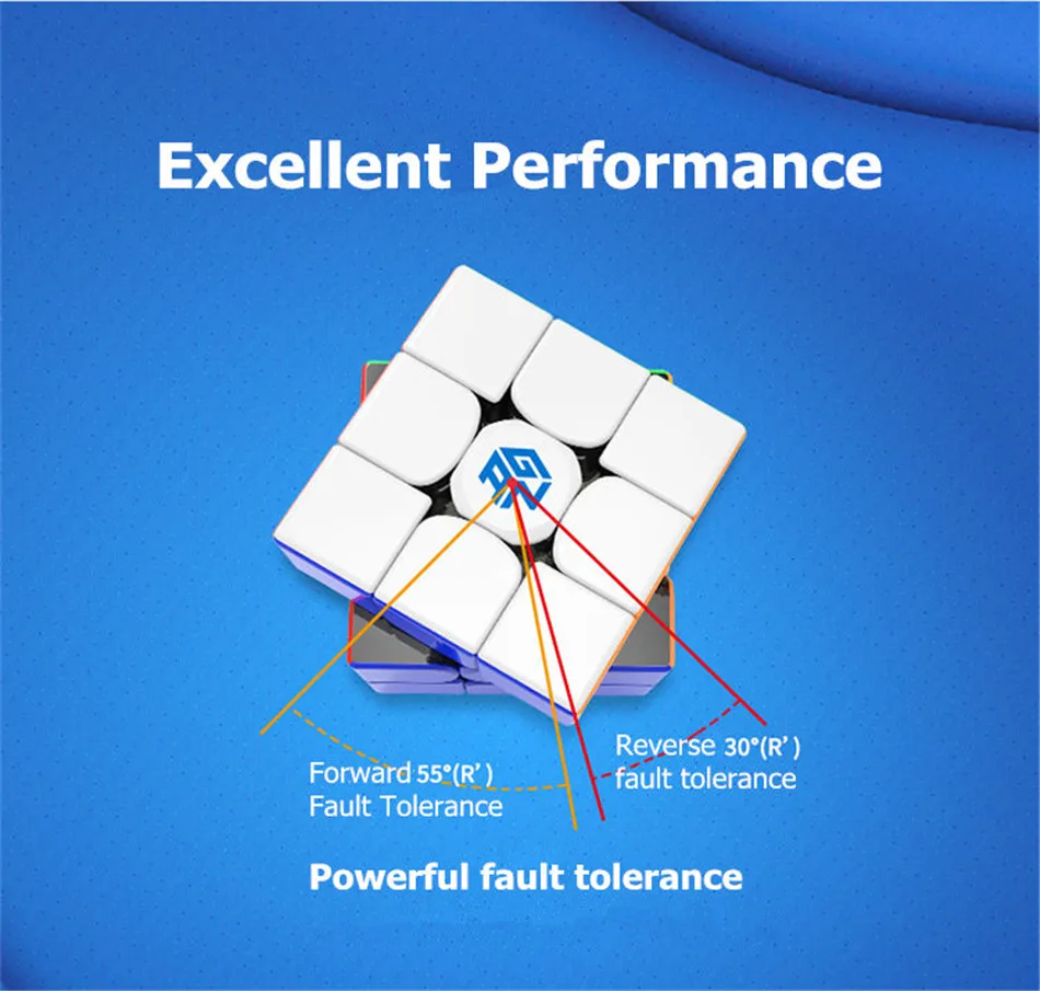 GAN356 R 3x3x3 magic скорость кубик без наклеек professional gan 356R головоломки кубики Развивающие игрушки для детей Ган 356 R