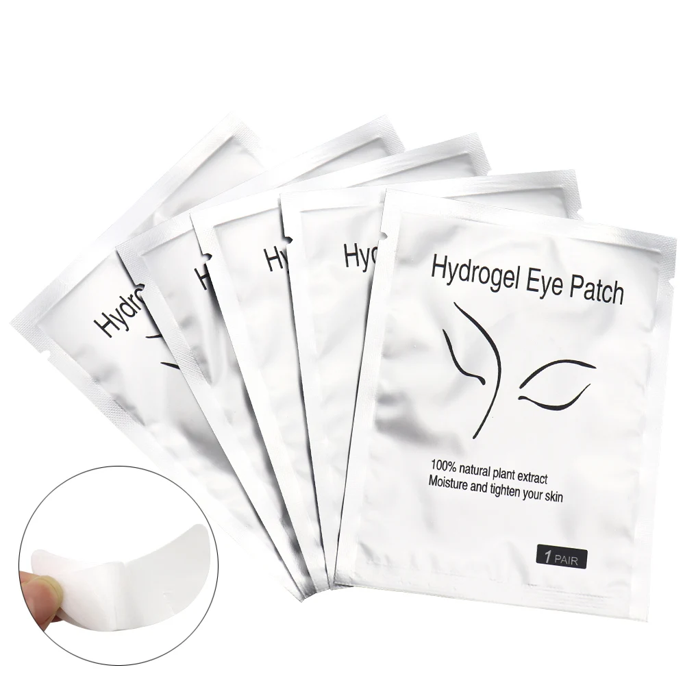 

100pairs Under Eye Eyelash Extension Gel Patches Lint Free Eye Mask Pads Lash Extension Beauty Tool with Transparent Cosmetic