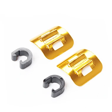 2pcs gold Провода для велосипедного тормоза кабельная Пряжка mtb дорожный велосипед гидравлическая тормозная линия c-тип линия Пряжка Удобная самоклеющаяся C пряжка - Цвет: 2pcs gold