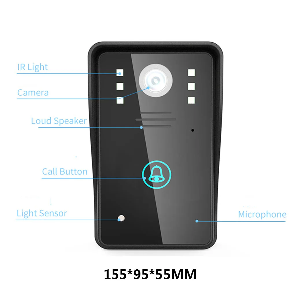 Mountainone 720 P Беспроводной WI-FI видео-телефон двери doorbel домофон Системы Ночное видение Водонепроницаемый Камера
