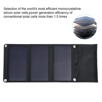 

21W Folding Foldable Portable Dual USB Ports Solar Panel Charger Ultra Thin High Efficiency for Smartphones Cameras MP3 MP4