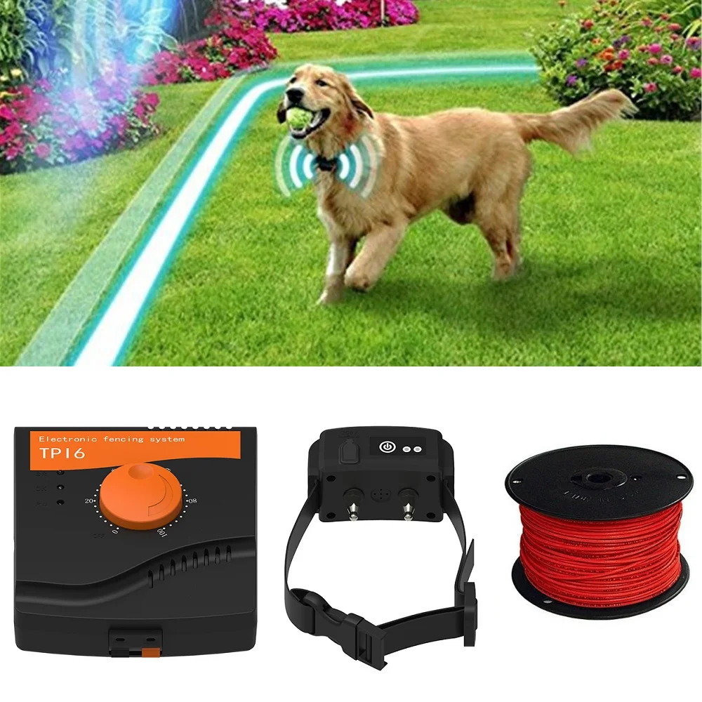 

Pet Fence Waterproof Dogs Underground Shock Collar Electric Dog Fence Fencing Containment System For 1/2/3 Dogs