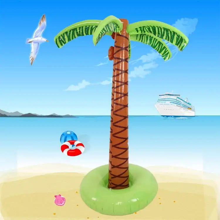 

Large indoor and outdoor Hawaiian simulation coconut tree inflatable fake green plant hotel living room decorations
