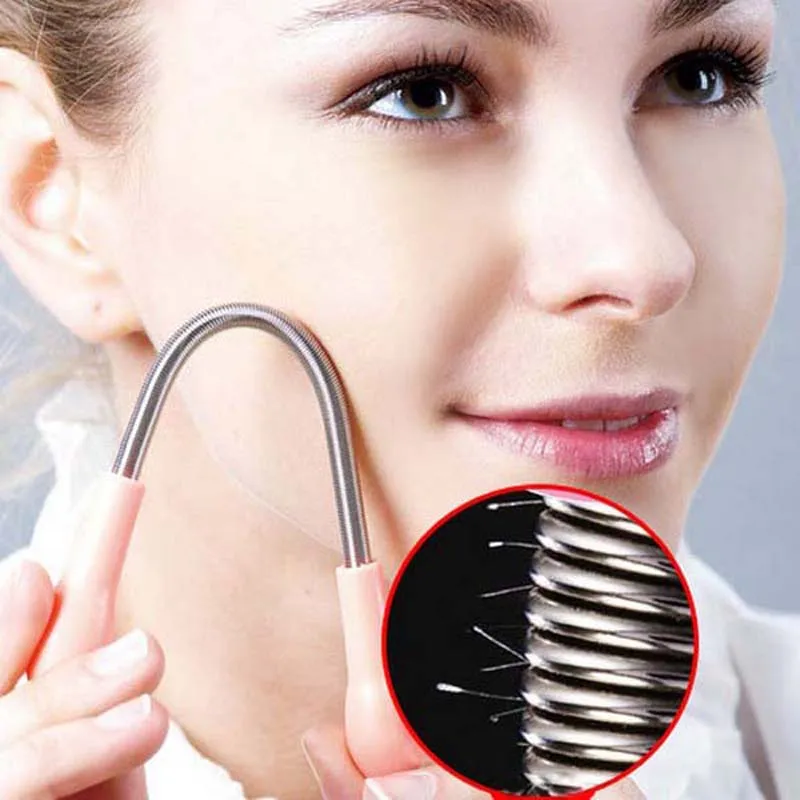 Facial Face hair removal Threading Epistick Epilator Spring Hair