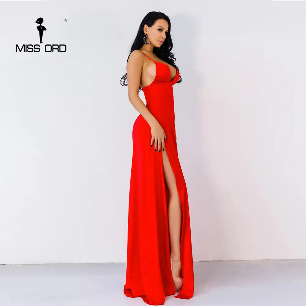 red split dress maxi
