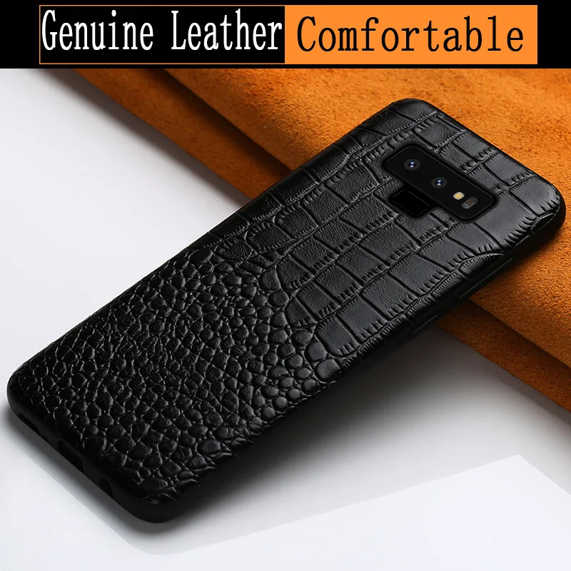 

luxurious Genuine Leather protective case for Samsung Galaxy S8 case S8+plus S9 S9plus Note 8 All inclusive Anti-fall phone case