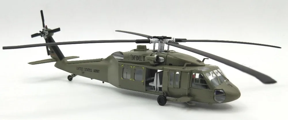 1:72 Американская модель вертолета черный ястреб 37017 Коллекционная