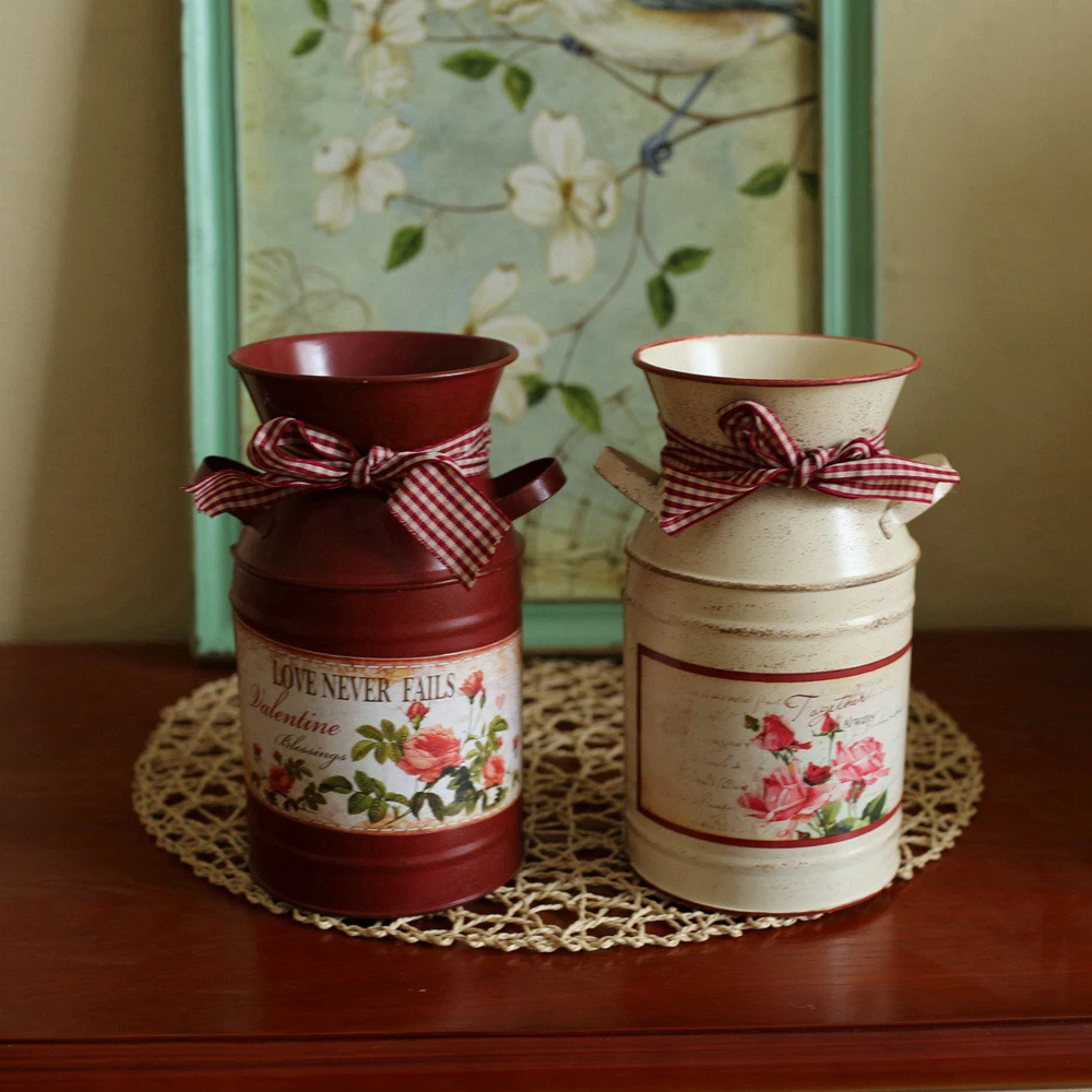 American Country Style Tabletop Vases Beautiful Flower Vase Home