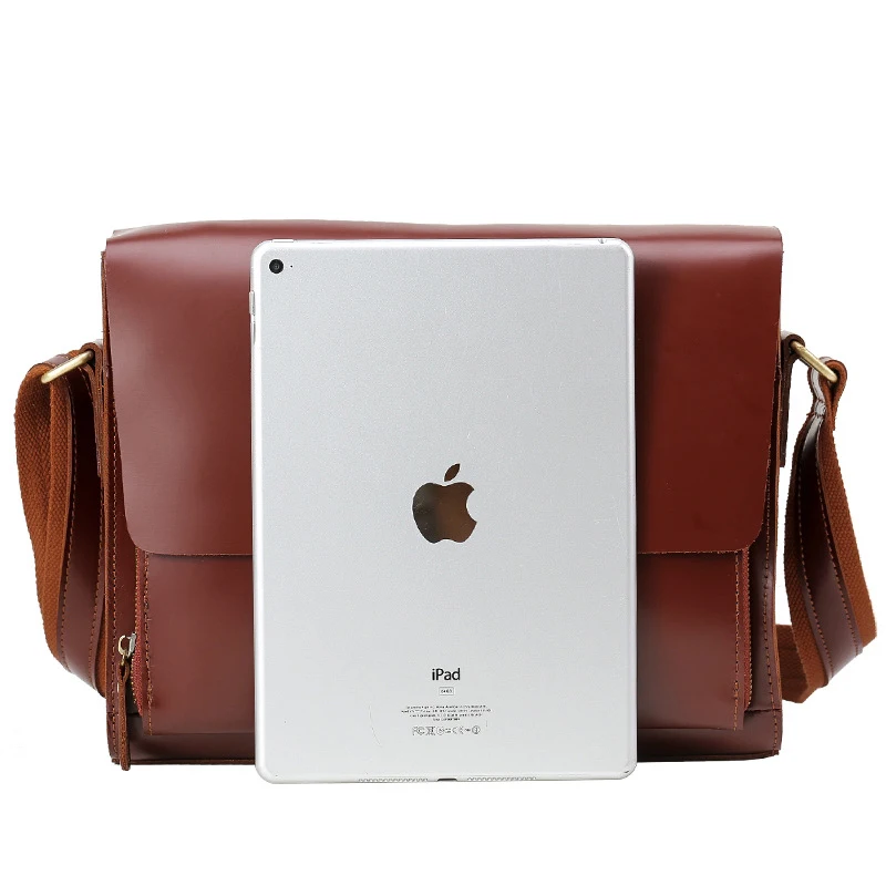  TIANHOO Genuine leather men bags vintage cow leather flap PAD & smartphone pocket fashion British s
