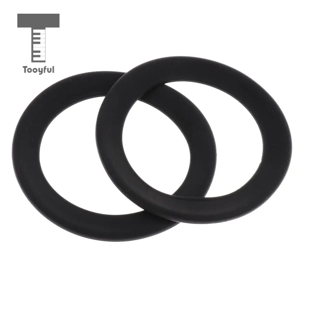 2pcs Saxophone Mute Ring Bell Protector Sax Silencer for Sax Parts Black