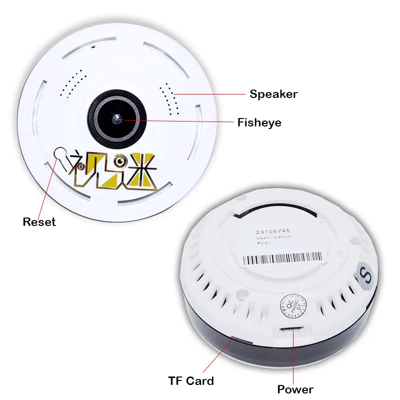 Full HD 1080 P 360 градусов панорамный Рыбий глаз объектив IP Wi Fi камеры безопасности дома