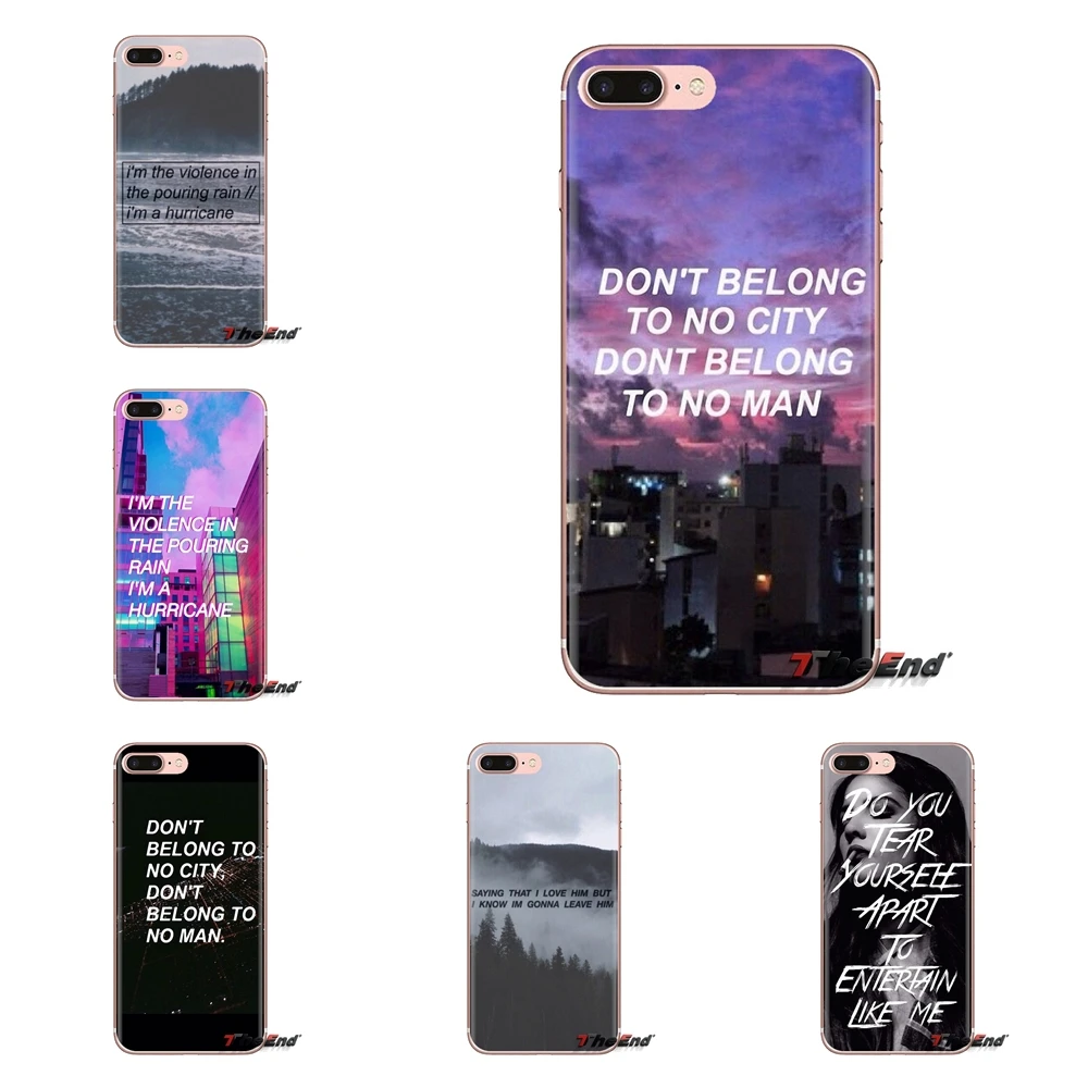Halsey Hurricane Lyrics Silicone Phone Cover Bag For Huawei G7 G8 P7 P8 P9 P10 P20 P30 Lite Mini Pro P Smart Plus 2017 2018 2019 |